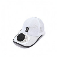Solar Fan Hat UPF50plus Rechargeable Fan Cap Cooling Baseball Cap Breathable for Gardeners, Yard Work, Fishing