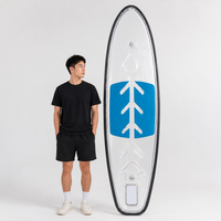 Clear Polycarbonate Paddle Board 295cm All Around SUP for Coastal Waters & Lakes