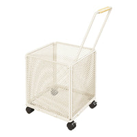 Lightweight Portable Shopping Trolley Wheeled Grocery Trolley 4 Wheels Household Carrier for Supermarket