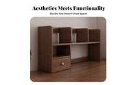 Desktop Book Rack with Handle Space-Saving Desk Organizer Versatile Use
