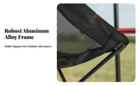 Lightweight Collapsible Moon Chair Foldable Design Collapsible Camp Chair Easy Setup Portable Seat Includes Storage Bag for Art Students, Picnickers, Fishing, Camping, Picnics, Backyard