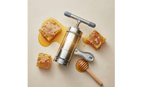 Portable Stainless Steel Honeycomb Press Rust-Proof Handheld Honey Extractor Easy to Clean for Beekeepers, Home Kitchen, Homestead, Farm