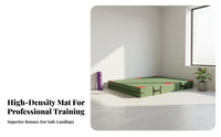 High Jump Landing Mat Impact Absorption Gymnastics Crash Mat Thickened Design Foldable Crash Pad for Gymnasts, Athletes, Climbing Gym, Dojo, Gymnasium