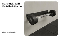 Fixed Barbell Storage Stand Space Saving Vertical Barbell Rack Commercial Grade 5 Tier Weight Bar Rack for Home Gym Users