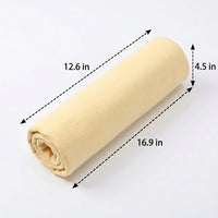 43cm x 32cm Chamois Leathers for Cars and PVA Towel, Shammy Leather Cloth for Car, Super Absorbent Quick-Dry Drying Cloth in Bucket