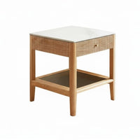 Nordic Design two-levellevel Corner Table Natural Wood Grain Household Furniture Minimalist aesthetic Storage Stand Space Saving for Interior Decorators, Apartment Dwellers, Living Room, Bedroom, Small Rooms, Lounge Area