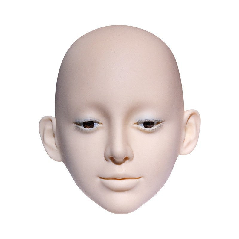 Eyelash Practice Head Model with Three-Layer Lashes, Single Eye, for Beginners