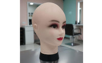 Bald Display Head Smooth Surface Bald Mannequin Head Realistic Proportions Hat Display Mannequin for Hair Stylists, Retailers, Retail Store, Classroom
