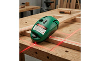 Compact Square Laser with Bubble Vials Portable 90-Degree Laser Level Accurate Tool for Tilers, DIYers, Woodworkers, Tile Installation, Squaring, Woodworking