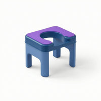Squat-to-Sit Toilet Stool Ergonomic Toilet Seating Aid Compact for Bathroom