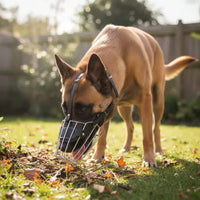 Wire Basket Dog Muzzle Stop Barking Wire Muzzle Allows Drinking for Large Dogs