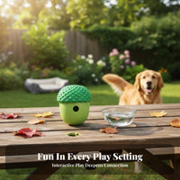 Mentally Stimulating Acorn Dog Toy Relieves Boredom Acorn Treat Dispenser Long-Lasting for Puppy Owners, Outdoor, Playtime, Feeding Time