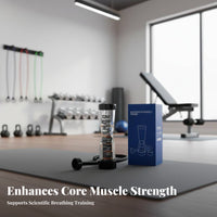 Improves Endurance Breathing Dumbbell CE ROHS Certified Respiratory Muscle Exercise Device Strengthens Core Muscles Lung Capacity Exercise Device Easy to Use & Clean for Athletes, Runners, Seniors, Sports Training, Home Workouts, Warm-Ups & Cool-Downs