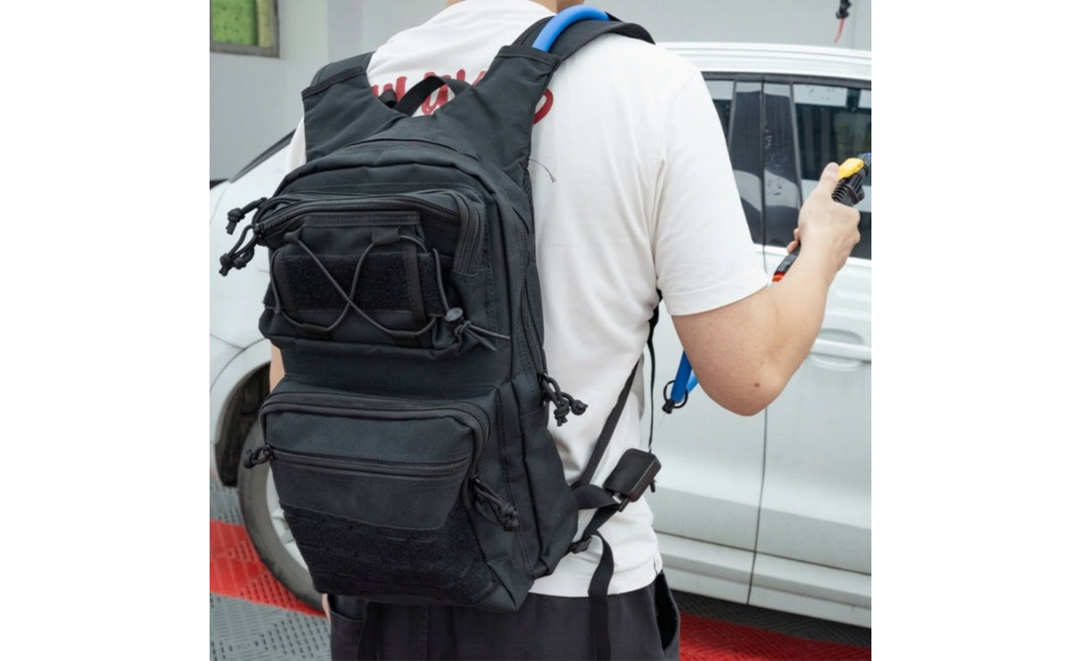 Cordless Battery Powered Backpack Sprayer Rechargeable Backpack Sprayer with Hose Padded Shoulder Straps Spraying Unit Ergonomic for Detailers, Installers, Car Detailing, Film Installation