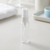 Clear PET Plastic Fine Mist Spray Bottle for Cosmetics and Perfume, Refillable Travel Atomizer