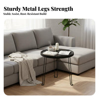 Space-Saving Foldable Couch Table Portable Foldable Tray Table Easy Assembly Household Furniture Stable Support for Apartment Dwellers, Homeowners, Students, Living Room, Bedroom, Next to Sofa, Small Areas