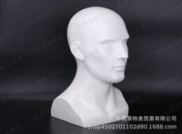 Male Mannequin Head Display Stand for Hats, Helmets, and Glasses