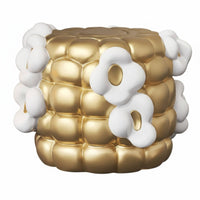 Light Luxury Design Corn Cob Ottoman Multi-Functional Shoe Changing Bench Space-Saving Footstool Sturdy Build for Decor lovers, Homeowners, Entrypath, Living Room, Bedroom, Dormitory