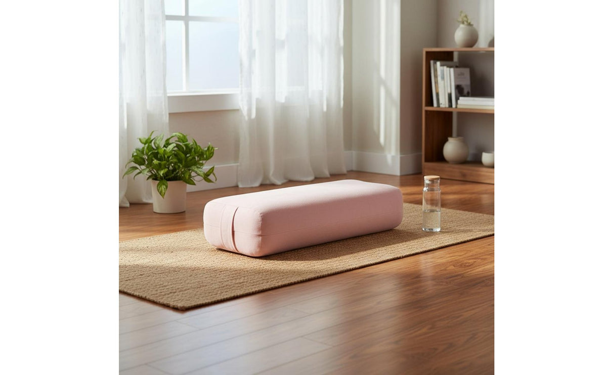 Alignment-Focused Practice Prop Machine Cleanable Cover Rectangular Exercise Pillow Firm Meditation Pillow Breathable Long Floor
