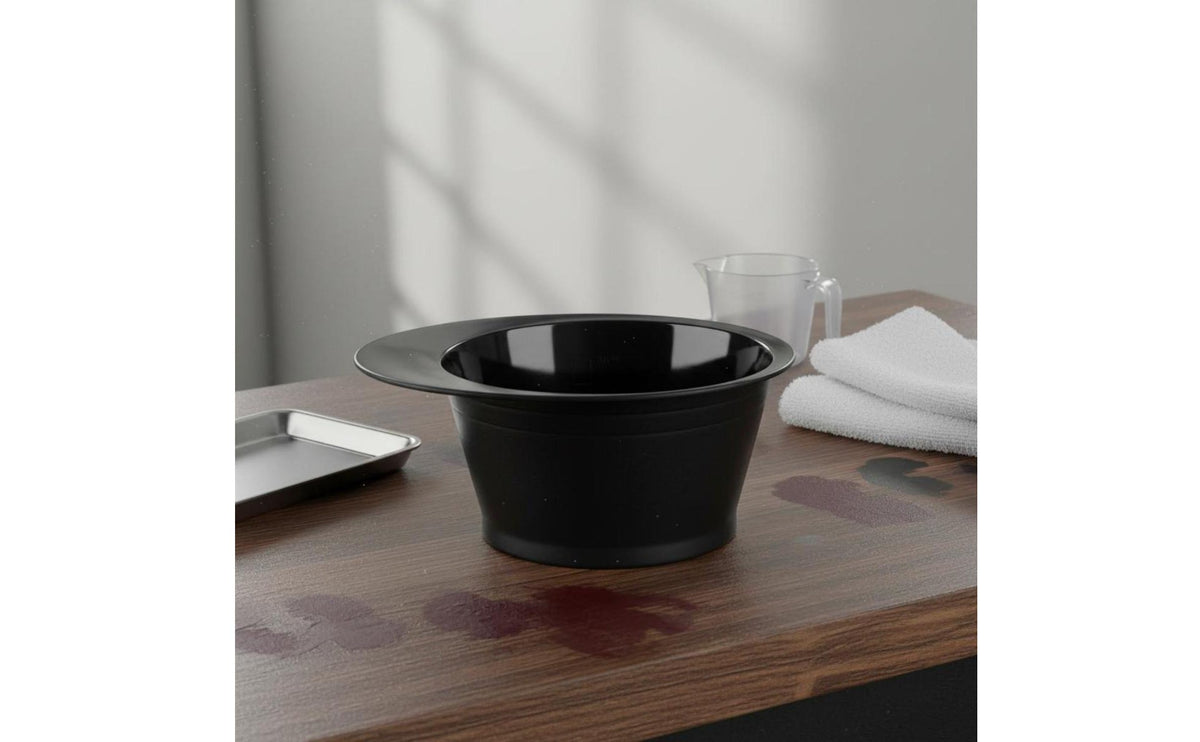 Hair Coloring Bowl with Handle Clear Measurements Hair Dye Bowl Non-Slip Base Dye Container for Colorists