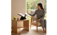 Book Display Stand Minimalist Bookstand with Slanted Surface Desktop Book Stand Modern Furniture Angular for Readers, Study