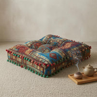 Tufted Floor Pillow Soft Padded Quilted Seat Cushion Tatami Cushion for Bay Window, Sofa