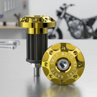 CNC-Machined Handlebar Plugs with Expansion Bolts Aluminum Alloy Handlebar End Plugs Long-Lasting Bar End Plug Easy to Install