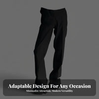 Extra Long Length Split-Hem Flare Trousers Versatile Design Dress Pants Costume Clothing for Cosplayers, Fashion Enthusiasts, Cosplay Events, Themed Parties, Stage Performances, Daily Wear