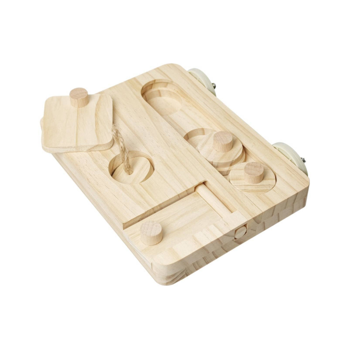 Wooden Parrot Foraging Toy Wooden Bird Foraging Toy Bite Resistant Interactive Bird Puzzle for Parakeets, Cockatiels, Aviary