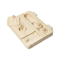 Wooden Parrot Foraging Toy Wooden Bird Foraging Toy Bite Resistant Interactive Bird Puzzle for Parakeets, Cockatiels, Aviary