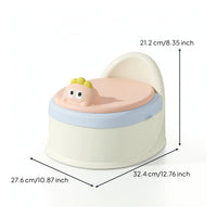 Easy-to-Clean Training Potty Portable Potty with Lid Secure Toilet Clutterclear for Children, Travel