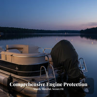 Outboard Engine Half Cover Waterproof Outboard Engine Cover Boat Engine Protector Particles Proof Boating Accessory Protection