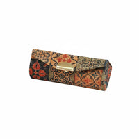 Lipstick Case with Mirror Textured Travel Case with Mirror Mini Lipstick Box for Jet-Setters