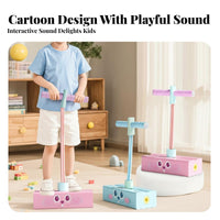 Foam Pogo Bouncer Materials Bungee Bouncer Toy Non-Slip Grip Active Play Equipment for Preschoolers, Playroom