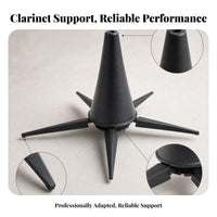Compact Folding Clarinet Stand Stable Portable Clarinet Stand Star-Shaped Base