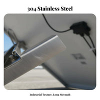 Easy Installation Solar Panel Mounting Bracket Weather Resistant Adjustable Solar Panel Mount Widely Compatible Stainless Steel PV Bracket Kit Heavy-Duty Construction for DIY Enthusiasts, RV Owners, Homeowners, Walls, Balcony, Balconies, Ground