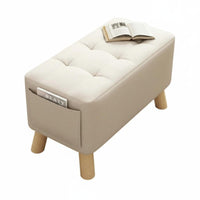 Minimalist Design Long Entryway Seat Modern appearance Long Ottoman Bench Soft Seating Household Furniture adaptable for Families, homeowners, Renters, Living Room, Hallway, Bedroom
