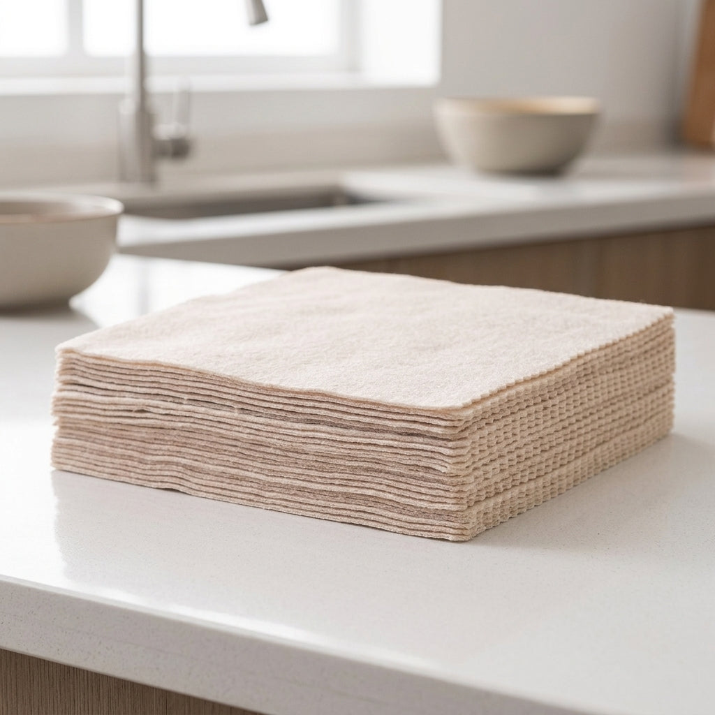 Swedish Dishcloth Thick Cleaning Cloths, Sponge Alternative, Loofah Cleaning Cloth for Dishes, Plant Fiber Oil-Resistant Machine Washable