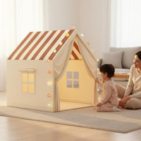 Safe and Kids Play Tent House Large Space Princess Castle Tent Portable Indoor Play Castle Sturdy Metal Frame for Toddlers