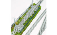 Molded Attachment Points Sleeper Strip DIY Layout Track Base Plastic Railroad Ties Strip Narrow