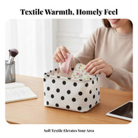 Foldaway Cloth Box Foldable Design Foldaway textile container adaptable Organizer Basket for Students, Homeowners, Dorm Room, Desktop, Bedroom