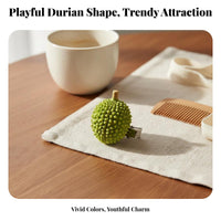 Durian Hair Barrette Cute Design Simulation Fruit Hair Barrette Fruit Shaped Barrette Fun and Playful Sweet Design
