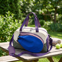 Multi-Pocket Racket Bag Roomy Duffel Bag with Shoulder Strap Adjustable Duffel with Shoulder Straps Structured for Athletes