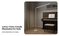 Energy Saving LED Floor Lamp Stepless Dimming Dimmable Standing Lamp Stable Base Modern Task Floor Light Slim Profile for Students, Readers, Professionals, Study Room, Bedroom, Bedside, Office