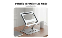 Adjustable Laptop Stand Heat Dissipation Foldable Laptop Riser Ventilated Computer Stand Er Proceed Nomic Design for Study Room
