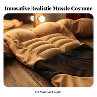 Padded Muscle Shirt Muscular Appearance Fake Costume Top Bulk Appearance Fake Muscle Top for Kids, Adults, Stage Performance, Cosplay, Halloween