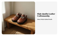 BJD Doll Shoes Handmade 30cm Doll Strap Shoes Low Heel Miniature Shoe Model for Hobbyists