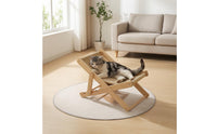 Cat Lounger with Wooden Frame Cat Lounger Contemporary Pet Bed for Home