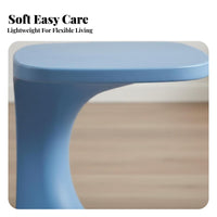 Nordic Design S-Shaped End Table Creative silhouettesShaped Accent Table Space-Saving Nightstand Minimalist design for Apartment Dwellers, Interior Designers, Homeowners, Living Room, Small Spaces, Bedroom, Entryway