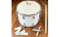 Thick Wooden Shell Marching Snare Drum Includes Drumsticks 14 Inch Snare Drum Sturdy Metal Hoops Percussion Instrument for Procession